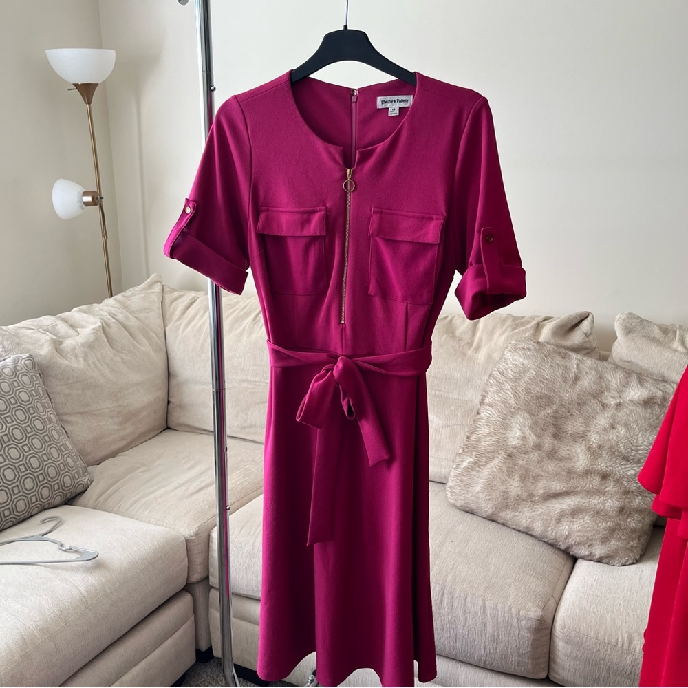 Hot pink dress